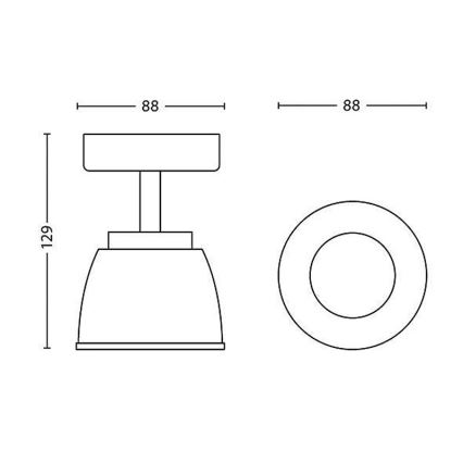 Philips - LED spotlampe 1xLED/4W/230V