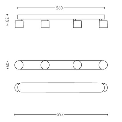 Philips - LED spotlampe dæmpbar 4xLED/4,5W/230V