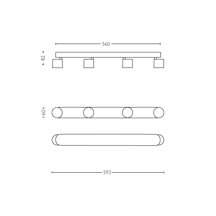 Philips - LED spotlampe dæmpbar 4xLED/4,5W/230V