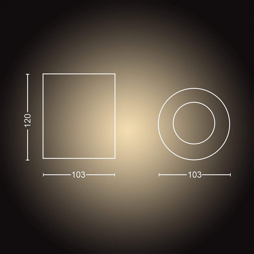 Philips - LED spotlampe dæmpbar Hue PILLAR 1xGU10/5W/230V + fjernbetjening