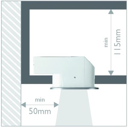 Philips 57955/48/16 - Indbygningslampe til badeværelse MYLIVING HUDDLE 1xE27/12W