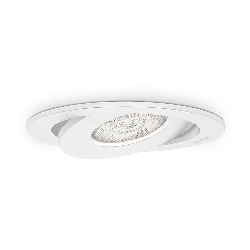 Philips - 3x LED indbygningslampe dæmpbar/4,5W/230V