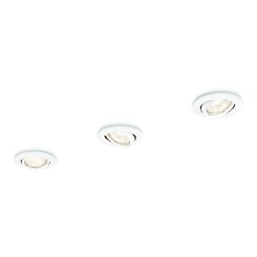 Philips 59243/31/E7 - SÆT 3x Indbygningslampe ENIF 1xGU10/50W/230V