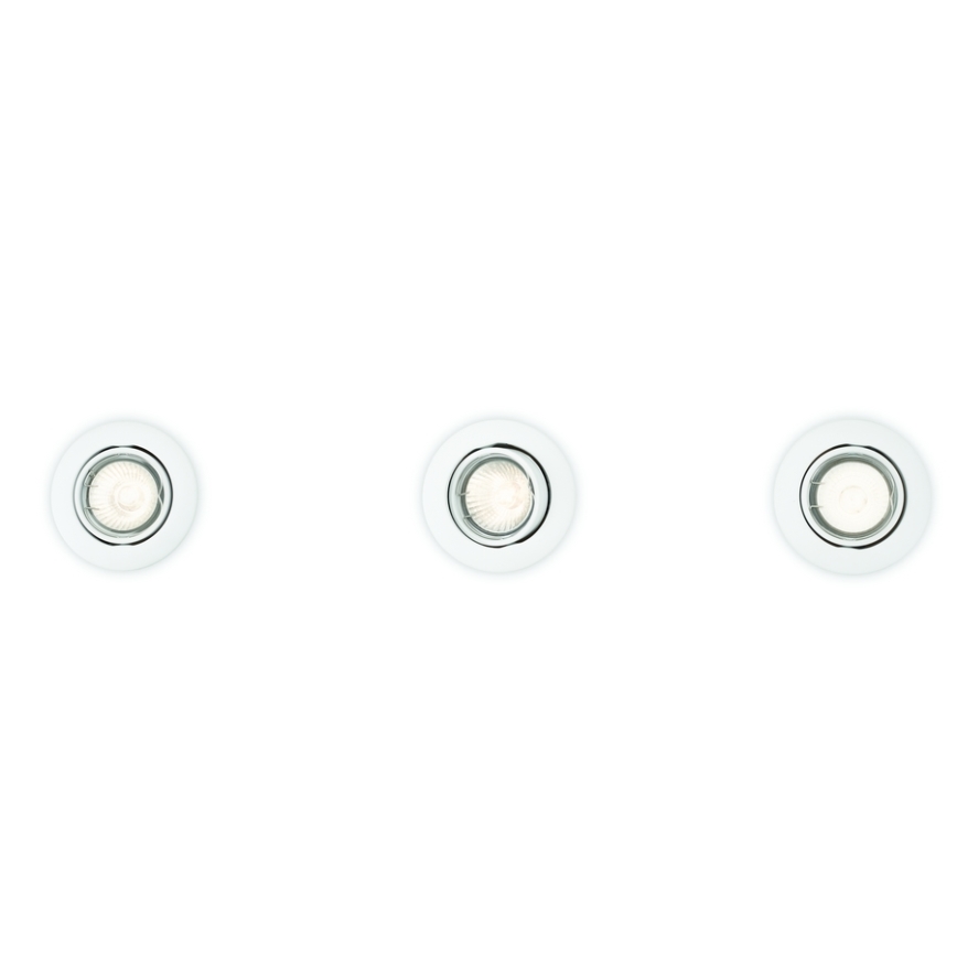 Philips 59243/31/E7 - SÆT 3x Indbygningslampe ENIF 1xGU10/50W/230V