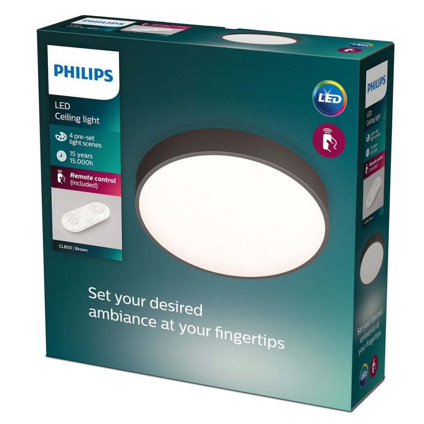 Philips - dæmpbar loftlampe LED/28W/230V + fjernbetjening