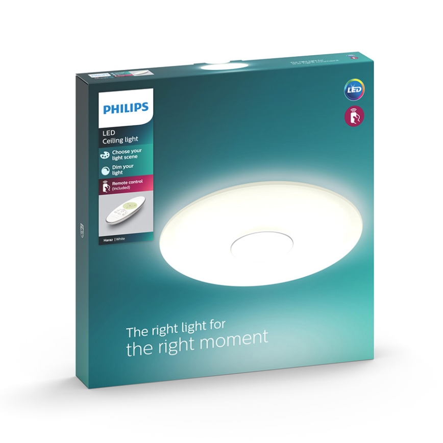 Philips - LED dæmpbart loftlys LED/30W/230V + fjernbetjening