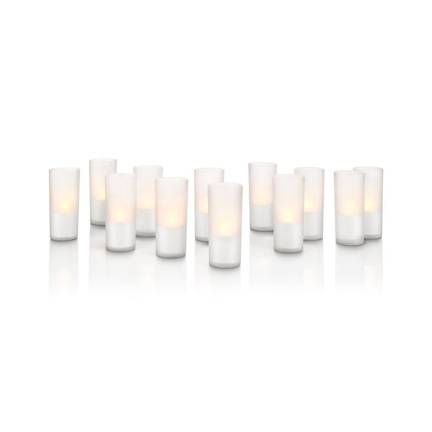 Philips 69133/60 / PH - Dekorative LED stearinlys STEARINLYS (SET 12ks) 12xLED / 1W