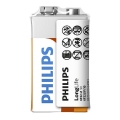 Philips 6F22L1F/10 - Zinkchloridbatteri 6F22 LONGLIFE 9V 150mAh