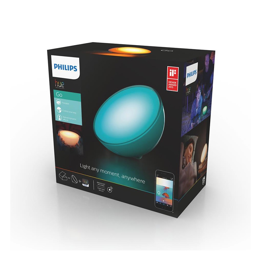 Philips - Bordlampe dæmpbar Hue GO 1xLED/6W/RGB