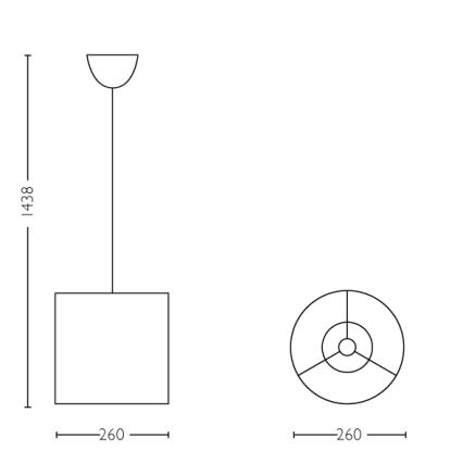Philips - LED pendel til børn 1xE27/23W/230V