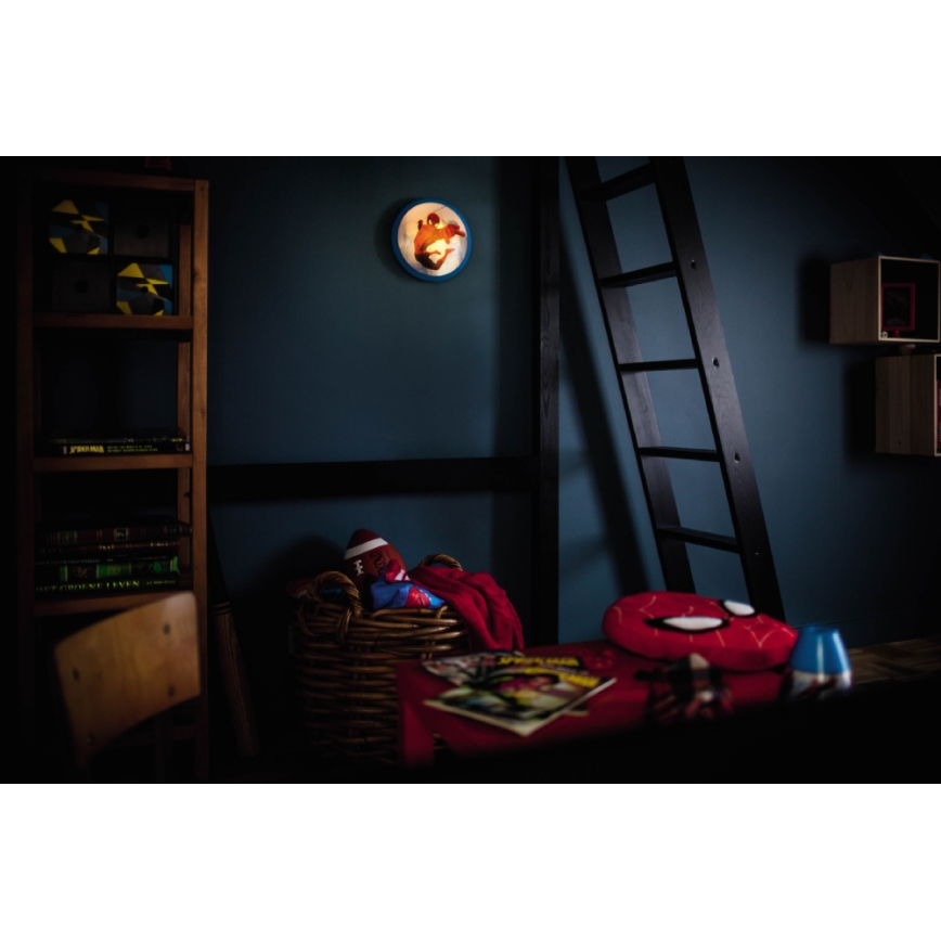 Philips 71760/40/16 - Børns LED-væglampe MARVEL SPIDER MAN 1xLED/4W/230V