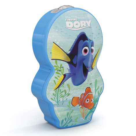 Philips 71767/35/P0 - LED belysning for børn DISNEY DORY 1xLED/0,3W/2xAAA