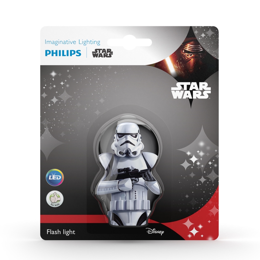 Philips 71767/97/16 - LED Lommelygte for børn DISNEY STAR WARS 1xLED/0,3W/2xAAA