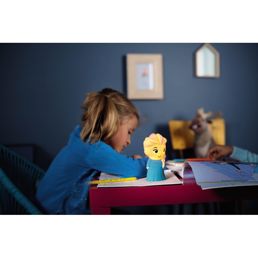 Philips 71768/03/16 - LED belysning for børn DISNEY ELSA 1xLED/0,3W/3V
