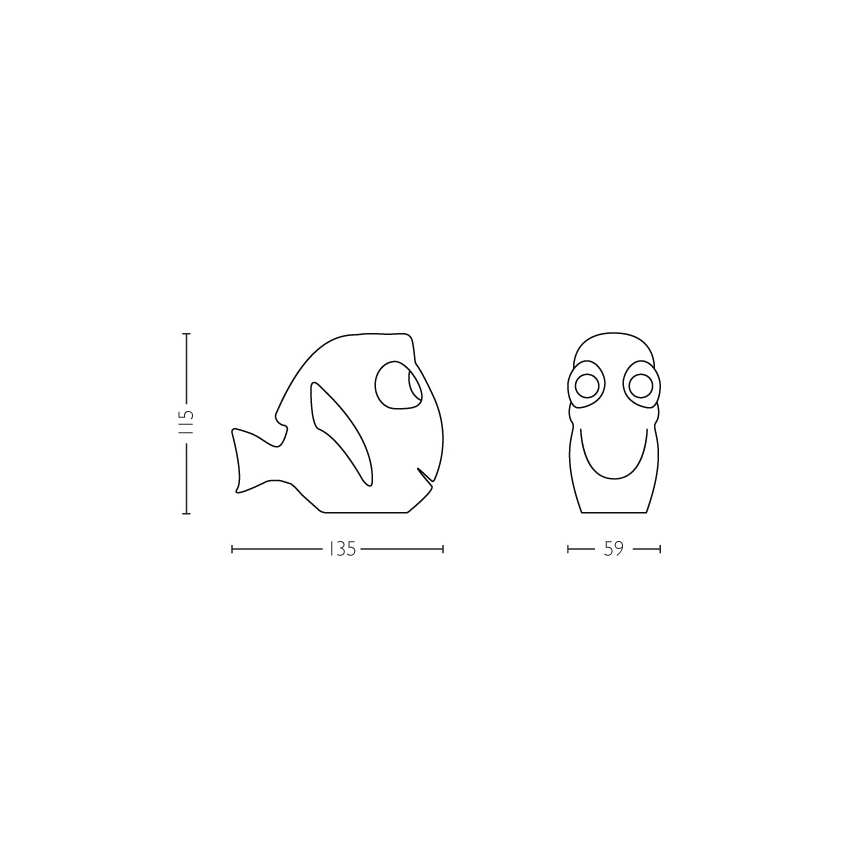 Philips - LED børnelampe 1xLED/0,3W/3V