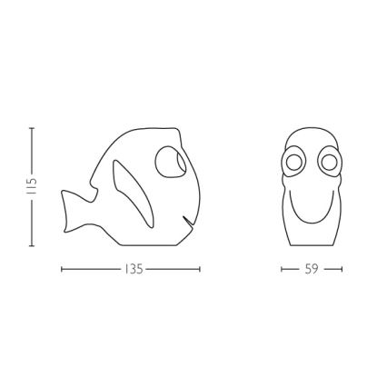 Philips - LED børnelampe LED/0,3W/3V