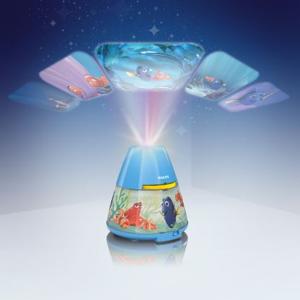 Philips 71769/90/16 - LED Projektor for børn DISNEY DORY LED/0,1W/3xAAA