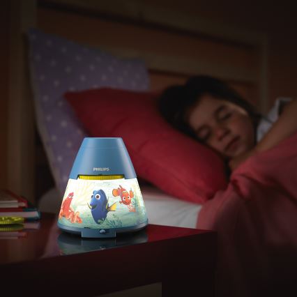 Philips 71769/90/16 - LED Projektor for børn DISNEY DORY LED/0,1W/3xAAA