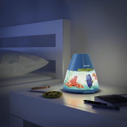 Philips 71769/90/16 - LED Projektor for børn DISNEY DORY LED/0,1W/3xAAA