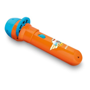 Philips 71788/53/16 - LED-lommelygte til børn og projektor DISNEY PLANES LED/3xLR44