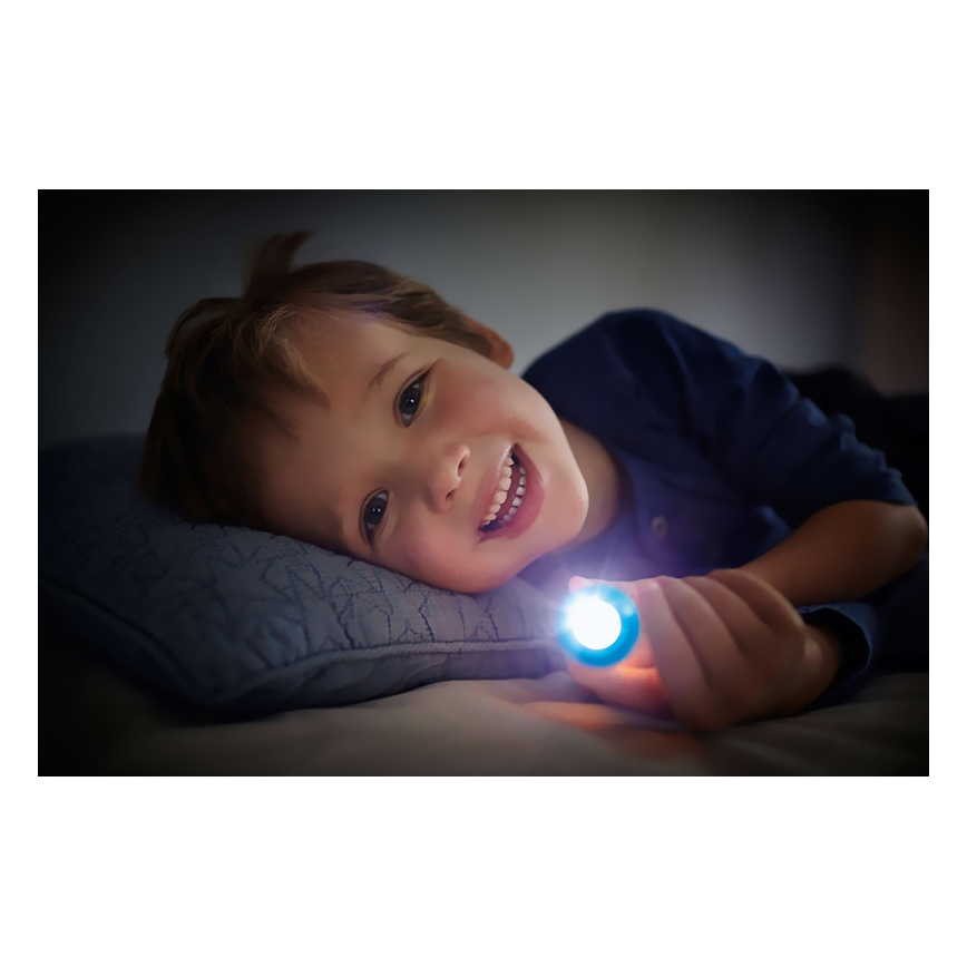 Philips 71788/53/16 - LED-lommelygte til børn og projektor DISNEY PLANES LED/3xLR44