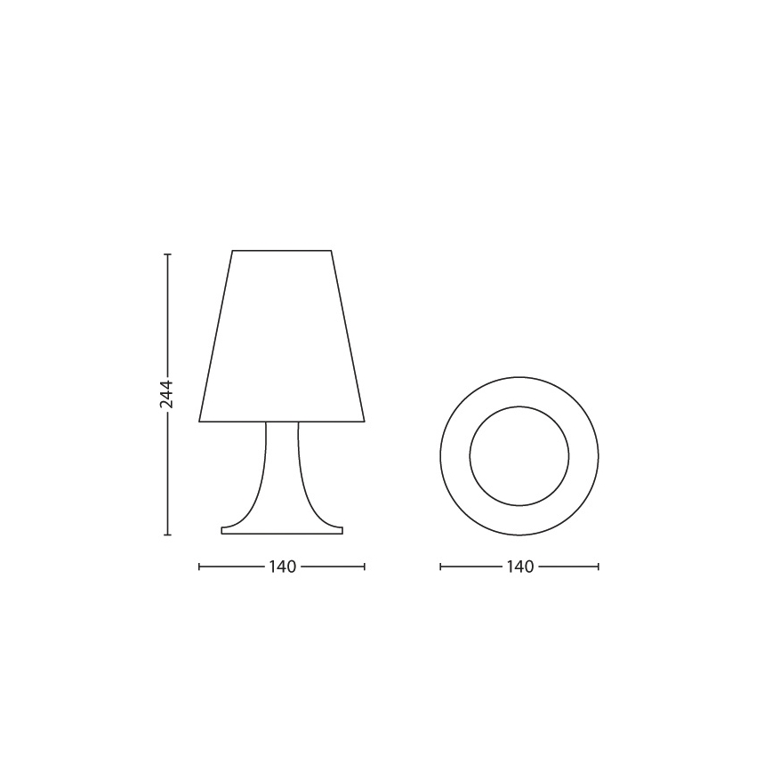 Philips 71795/34/16 - LED bordlampe til børn DISNEY WINNIE THE POOH LED/2,3W/230V