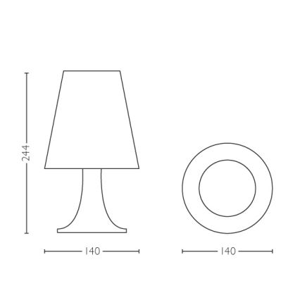 Philips - LED bordlampe til børn LED/2,3W/230V