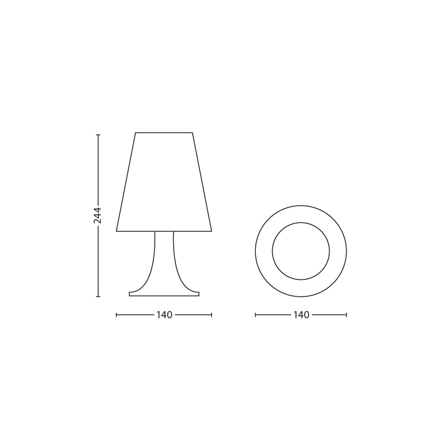 Philips - LED bordlampe til børn 1xLED/2,3W/230V