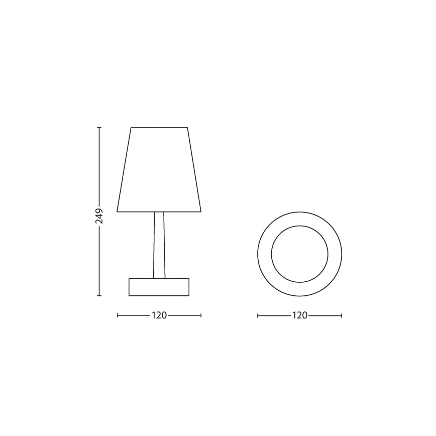 Philips - LED bordlampe til børn 1xLED/0,6W/3xAA