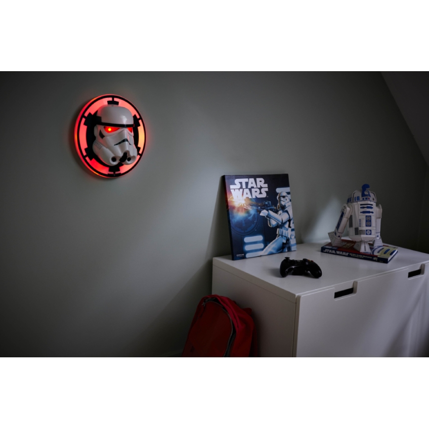 Philips 71937/31 / P0 - LED Børns Belysning DISNEY STAR WARS Stormtrooper 2xLED / 0,2W / 3V