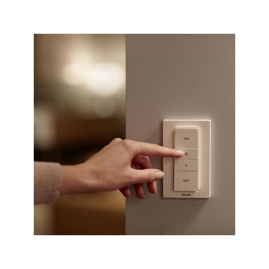 LED-pære dæmpbar Philips Hue WIRELESS DIMMING KIT 1xE27/9,5W/230V