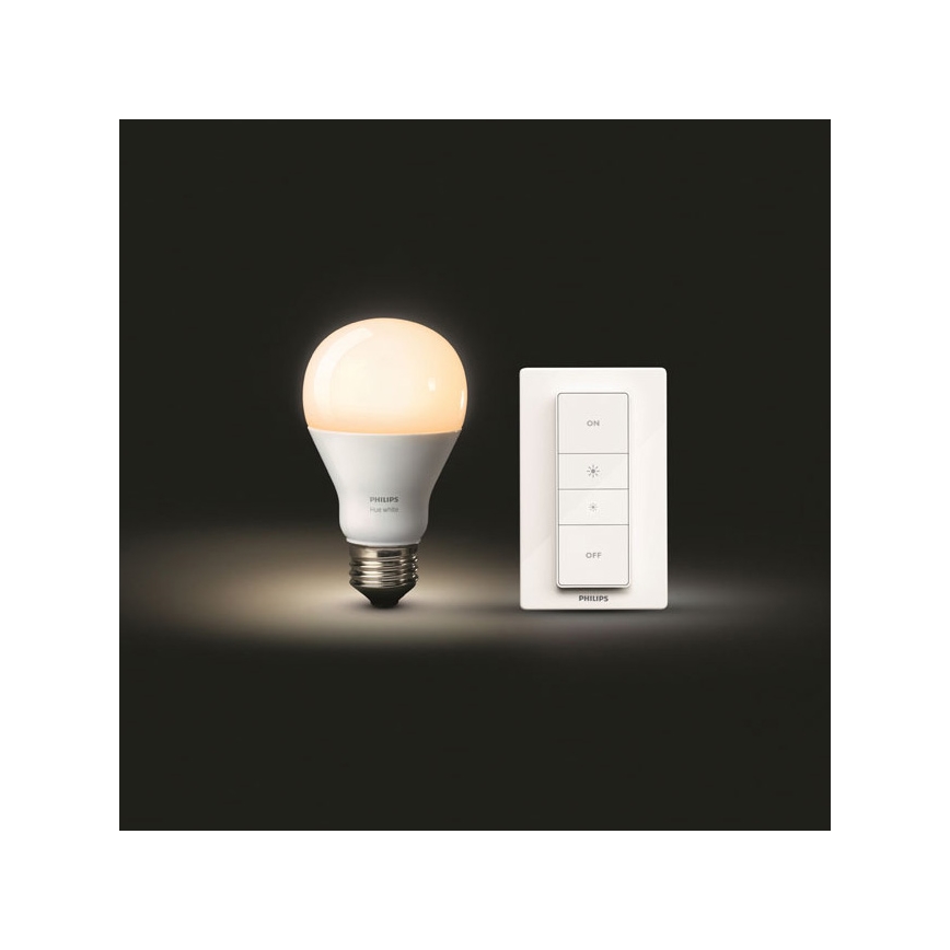 LED-pære dæmpbar Philips Hue WIRELESS DIMMING KIT 1xE27/9,5W/230V