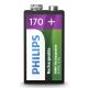 Philips 9VB1A17/10 - Genopladeligt batteri MULTILIFE NiMH/9V/170 mAh