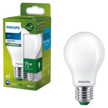 Philips A60 Ultraeffektiv LED-pære E27/5,2W/230V 4000K