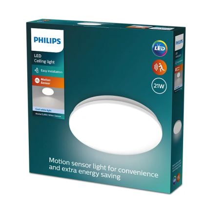 Philips - LED loftlampe med sensor ACUNA LED/21W/230V 4000K
