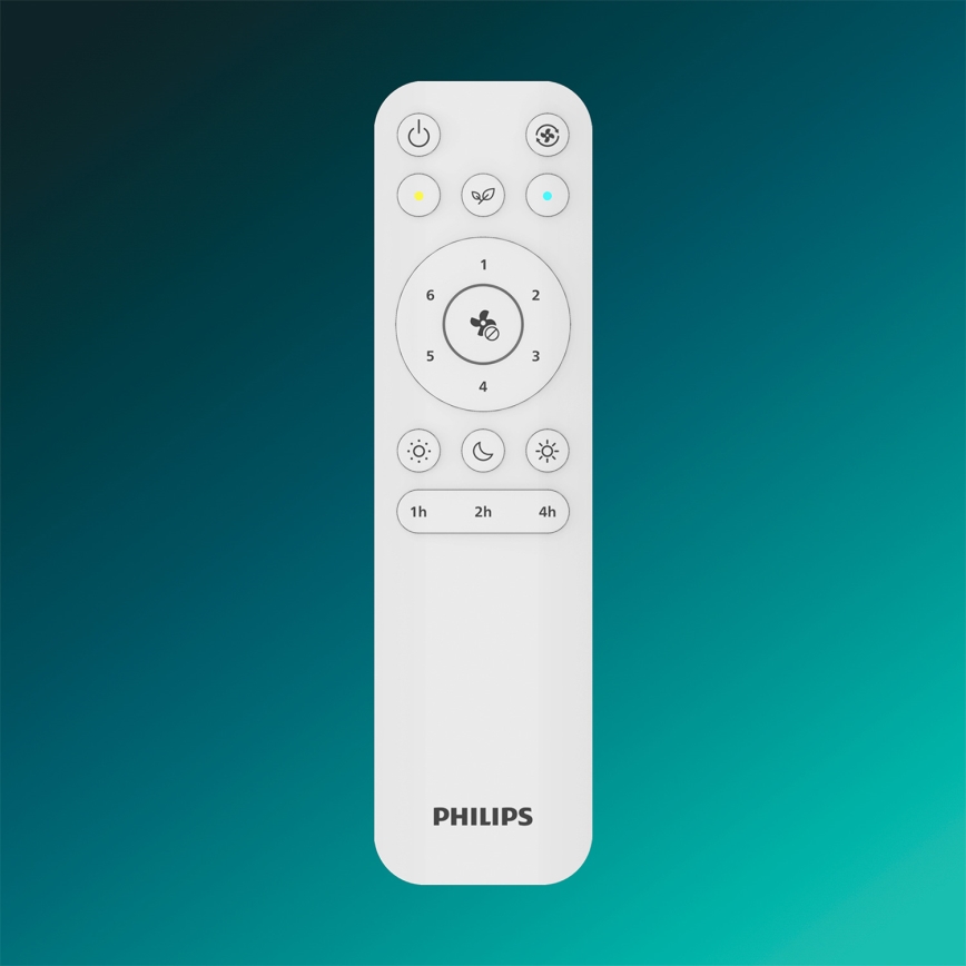 Philips - Dæmpbar LED-loftlampe med ventilator ATLAS LED/35W/230V mat krom + fjernbetjening