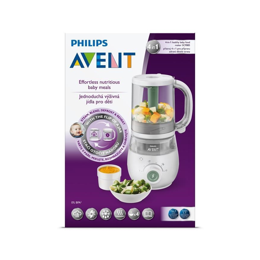 Philips Avent - Dampkoger med blender 4-i-1