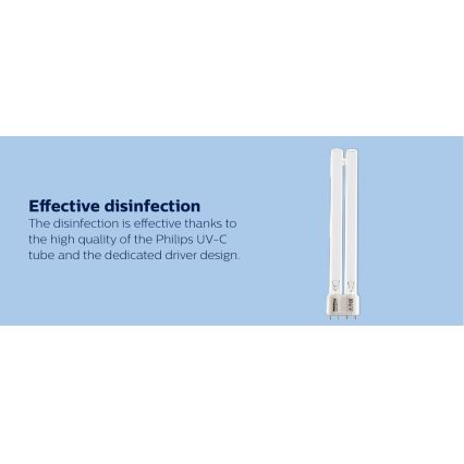 Philips - Bakteriedræbende lampe med sensor UV-C/24W/230V