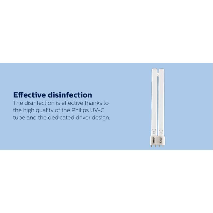 Philips - Bakteriedræbende lampe med sensor UV-C/24W/230V