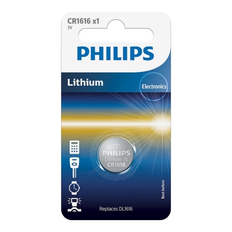 Philips CR1616/00B - Lithium knapcelle CR1616 MINICELLS 3V 52mAh