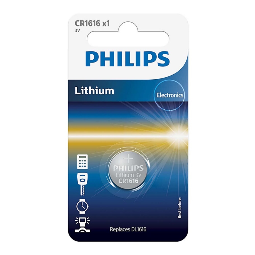 Philips CR1616/00B - Lithium knapcelle CR1616 MINICELLS 3V 52mAh