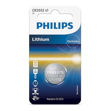 Philips CR2032/01B - Lithium knapcelle CR2032 MINICELLS 3V 240mAh