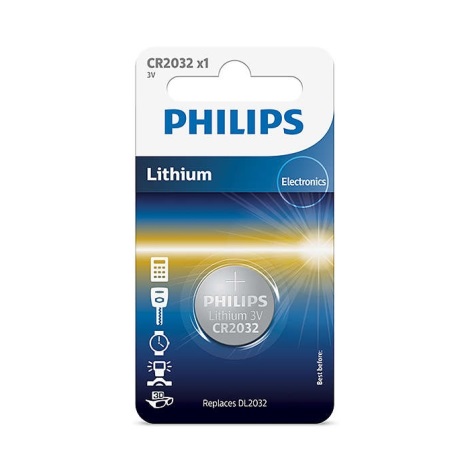 Philips CR2032/01B - Lithium knapcelle CR2032 MINICELLS 3V 240mAh
