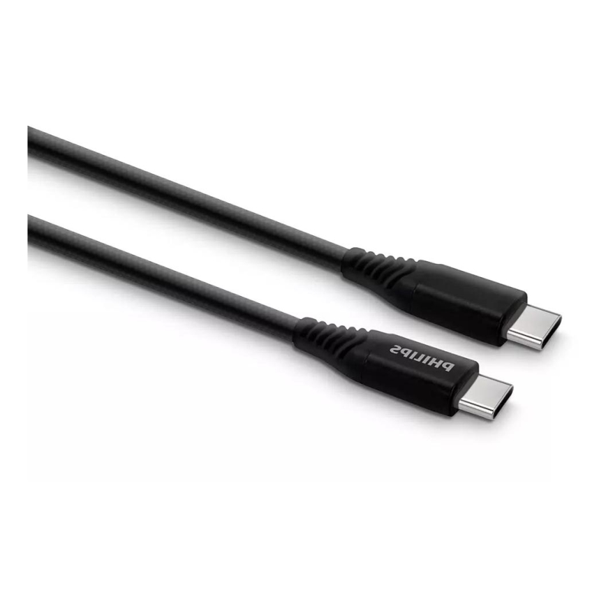 Philips DLC5206C/00 - USB-kabel USB-C 3.0 stik 2 m sort/grå