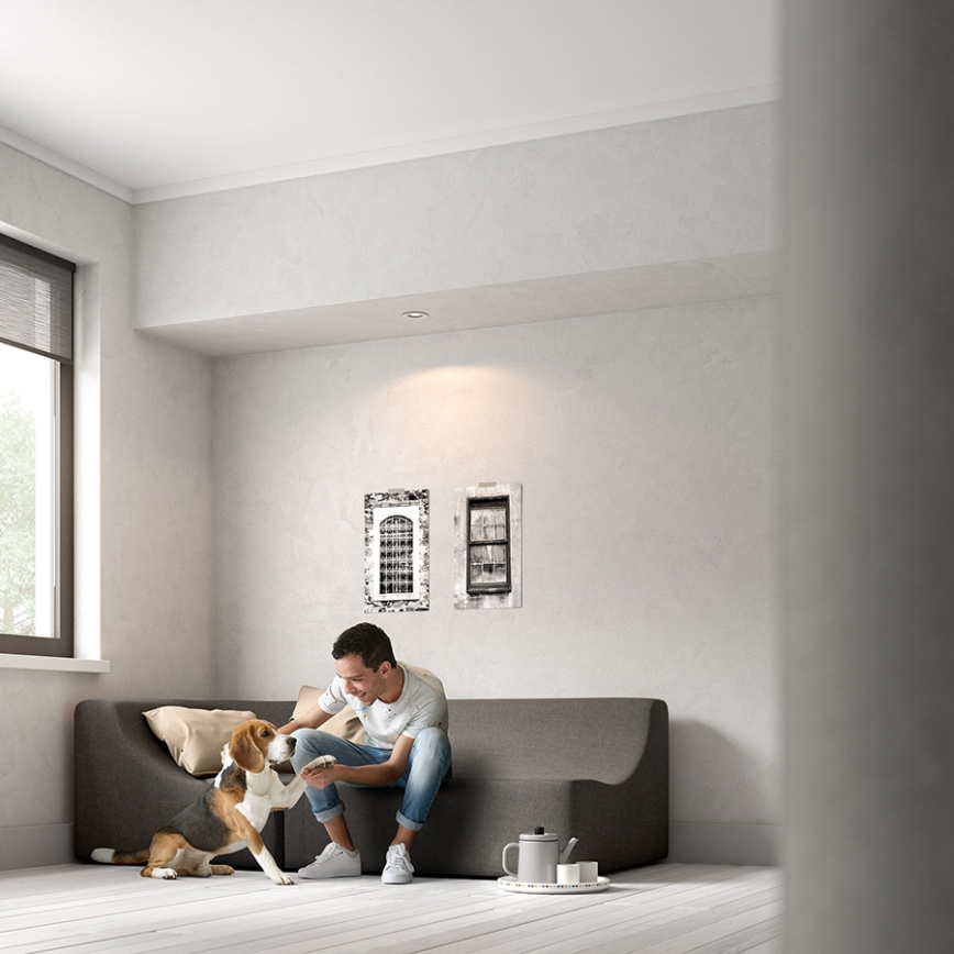 Philips - LED RGBW dæmpbar indbygningsspot DONEGAL 1xGU10/4,8W/230V + fjernbetjening