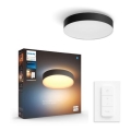 Philips - Dæmpbar Hue LED-loftlampe/19,2 W/230 V 2200–6500 K Ø 381 mm sort + fjernbetjening