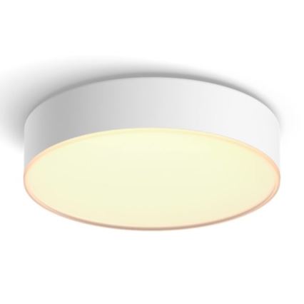 Philips - Hue dæmpbar LED-loftlampe 9,6 W/230 V 2200–6500 K Ø 261 mm hvid + fjernbetjening