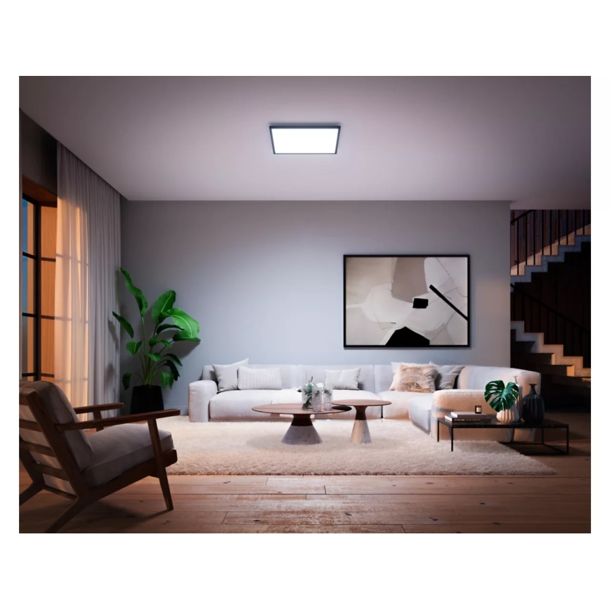 Philips - Hue AURELLE LED dæmpbart loftarmatur 39W/230V 2200-6500K 60x60 cm sort