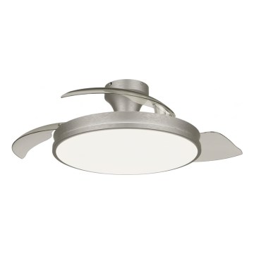 Philips - Dæmpbar LED-loftlampe med ventilator ATLAS LED/35W/230V mat krom + fjernbetjening