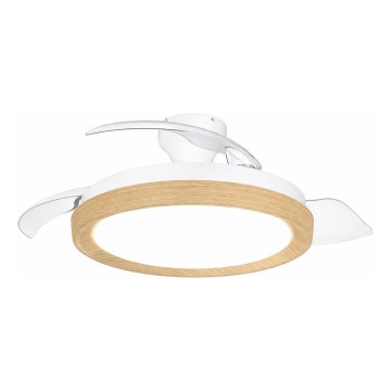 Philips - Dæmpbar LED-loftlampe med ventilator BLISS LED/35W/230V brun + fjernbetjening